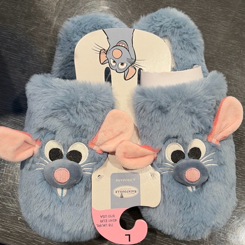 Disney Pixar’s Ratatouille Mule Slippers New with tag Primark Size Large 9/10